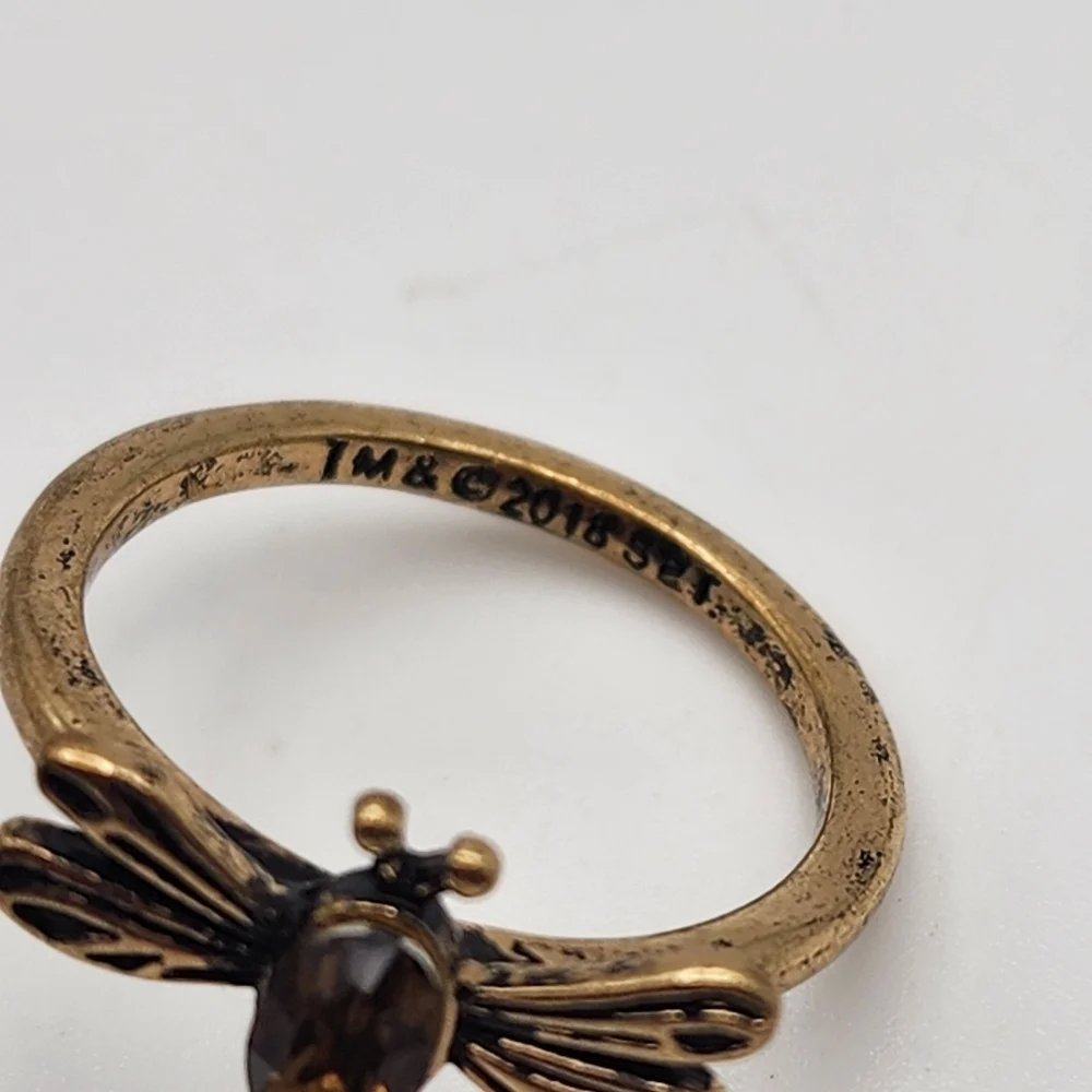 Brass Tone Dragonfly Ring (7)